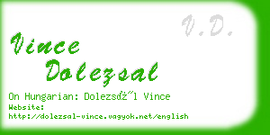 vince dolezsal business card